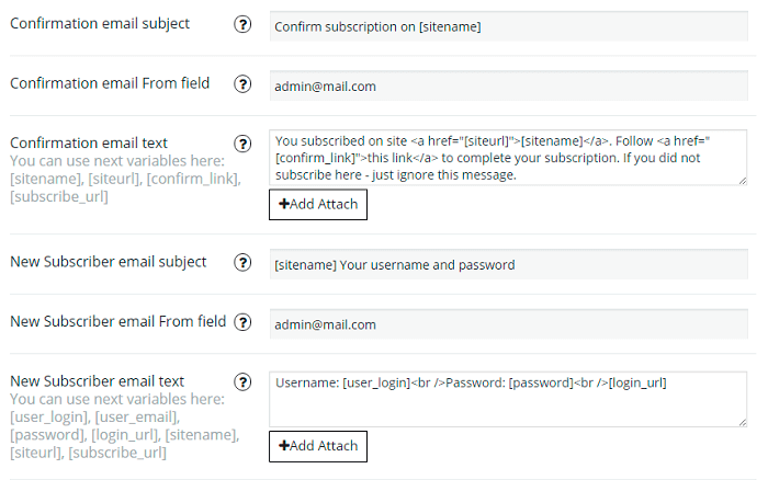 Possibilities of Subscribe tab in WordPress Popup plugin Possibilities of Subscribe tab in WordPress Popup plugin