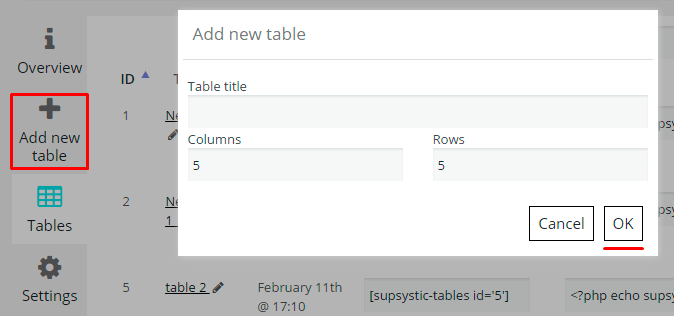 Creating WordPress Data Table Creating WordPress Data Table
