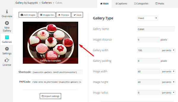 Preview in WordPress Photo Gallery Preview in WordPress Photo Gallery