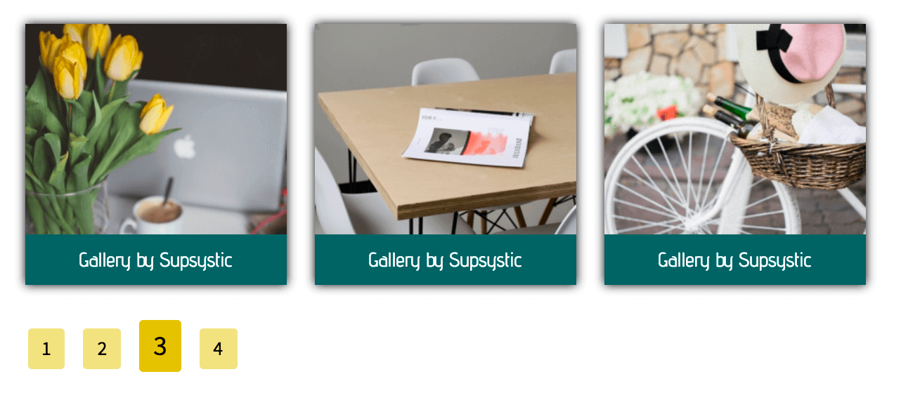 Pagination example in Photo Gallery plugin Pagination example in Photo Gallery plugin