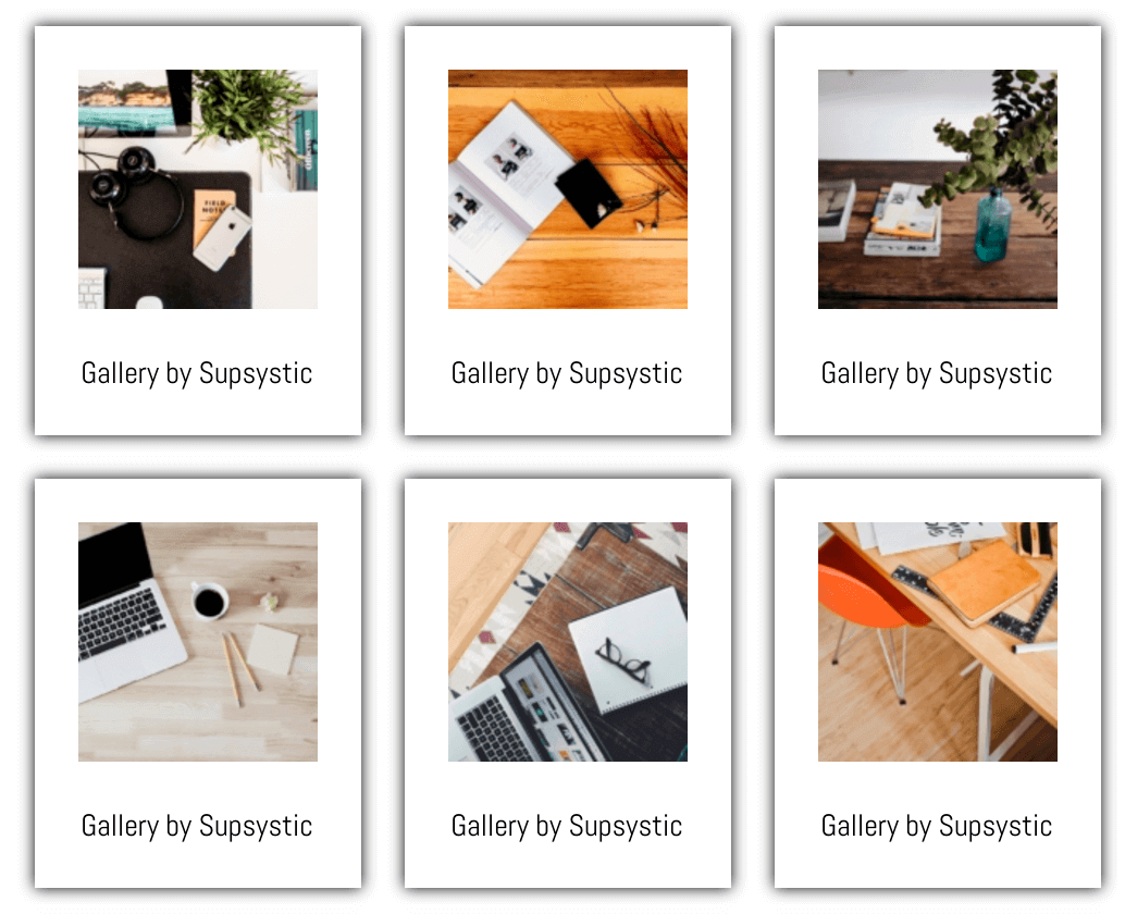 Polaroid Gallery in Photo Gallery plugin Polaroid Gallery in Photo Gallery plugin