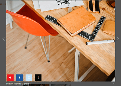 Popup sharing in Photo Gallery plugin Popup sharing in Photo Gallery plugin
