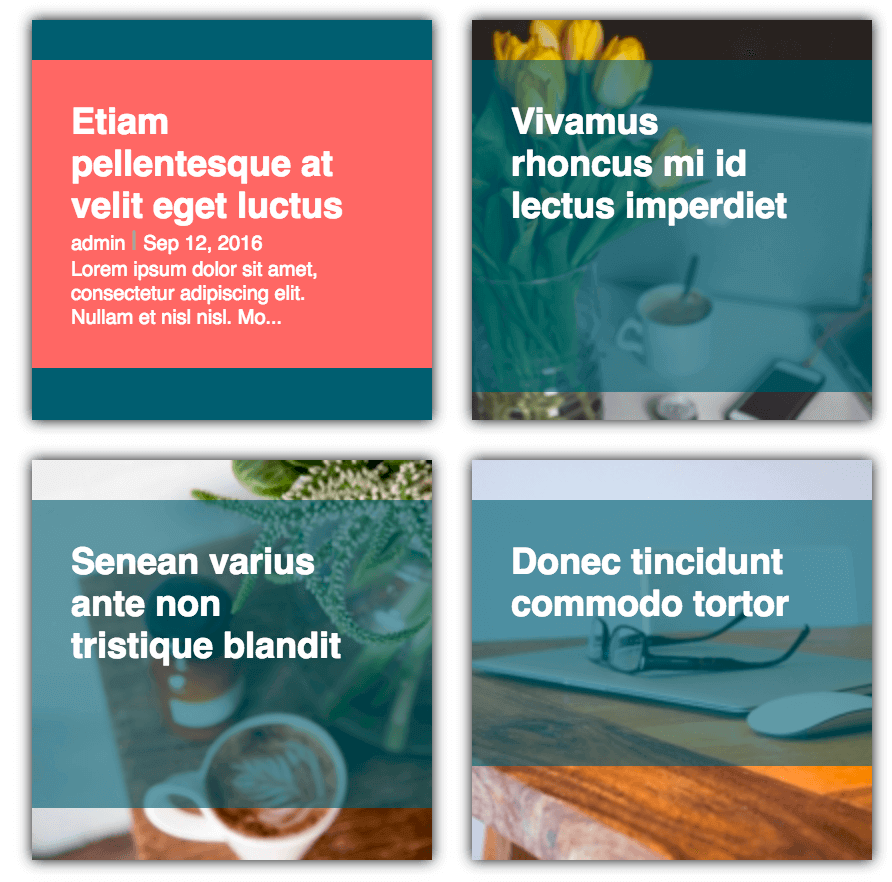 Posts example in Photo Gallery plugin Posts example in Photo Gallery plugin