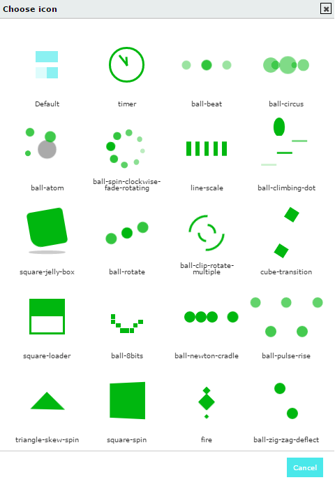 Choose Icon for Loader Choose Icon for Loader