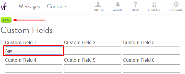 Add Custom field name