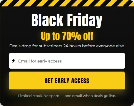 Black Friday Early Access form template