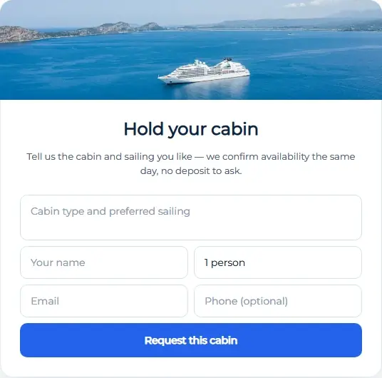 Cruise Cabin Picker form template