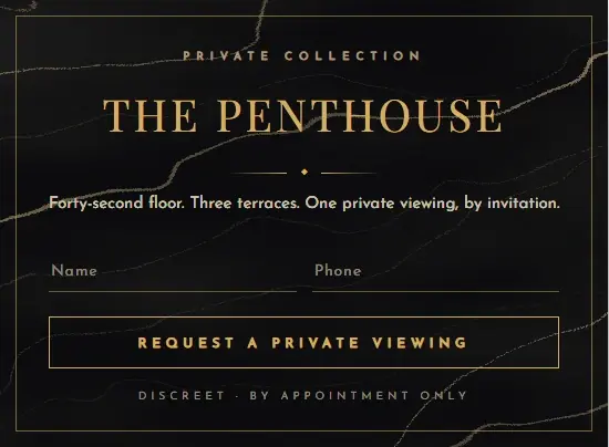 Luxury Penthouse Noir form template