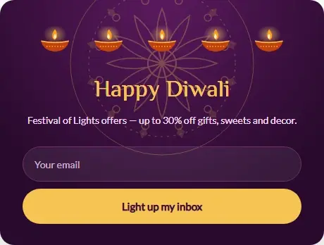 Diwali Festival of Lights form template