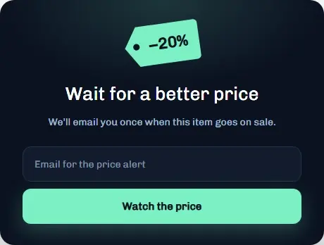 Price Drop Alert form template