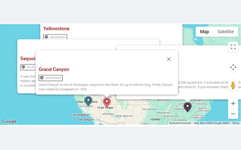 Google Maps Easy example: Alternate Routes and Route Steps