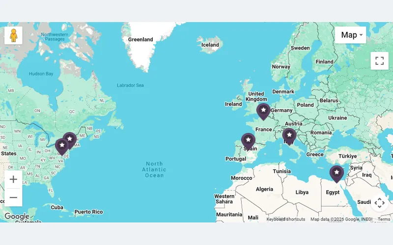 Google Maps Easy example: Horizontal Description Slider