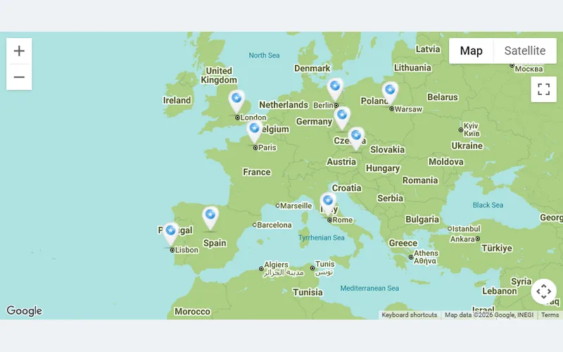 Google Maps Easy example: Vertical Slider