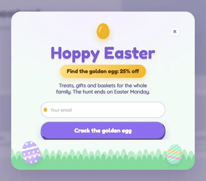 Easter Egg Hunt popup template
