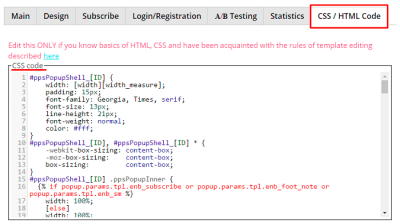 Pop Up Script Code Where to Find Pop Up CSS Code? Pop Up Style Editing in Html Code