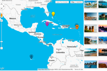 WordPress Google Maps with Exposition Slider