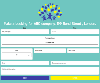 Booking Form - Contact Form by Supsystic