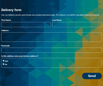 Delivery Form - Contact Form by Supsystic