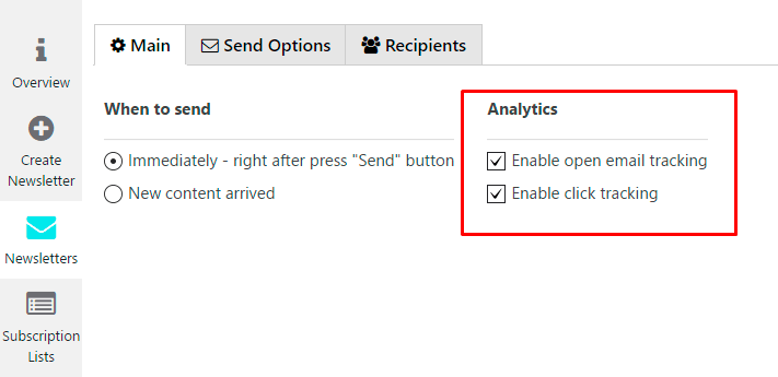 Analytics of Newsletter