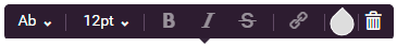 Text editor of Newsletter template