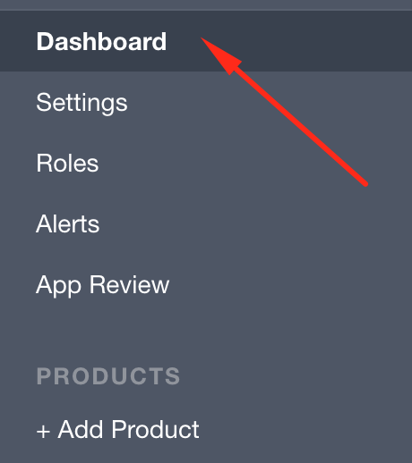 Dashboard in Facebook App