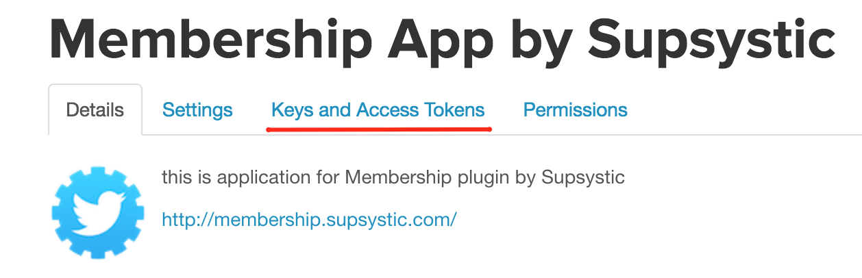 Keys and Access Tokens in Twitter
