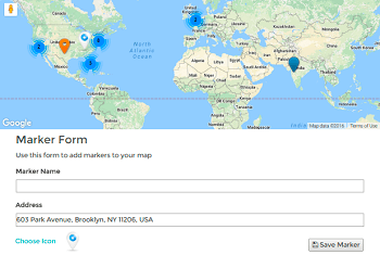 WordPress Google Maps - Add markers on frontend 
