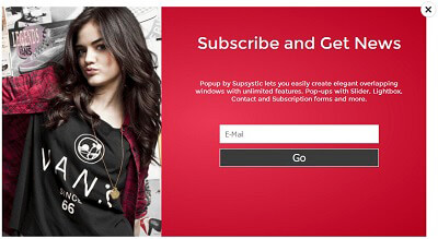 Bright Girl Popup Template