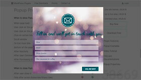 WordPress Popup with Contact Form