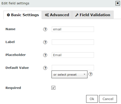 Fields Settings - Ultimate WordPress Plugins by Supsystic