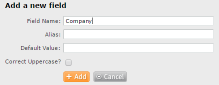 Create custom field YMLP