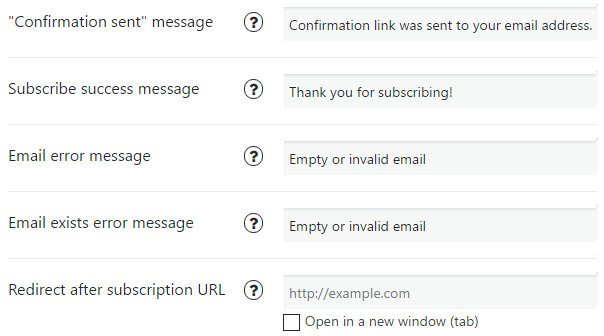 Enable Contact Form Subscription