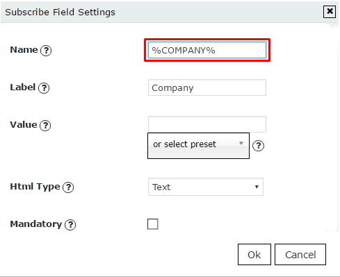 Insert personalization tag