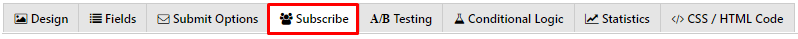 Subscribe Options for WordPress plugin Contact Form by Supsystic