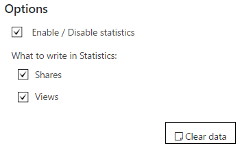 Social Statistics Options