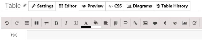 WordPress Data Table Toolbar