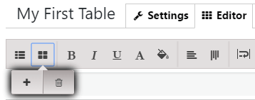 Data Tables Generator insert columns