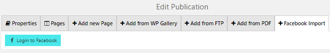 Wordpress Flipbooks Facebook Import