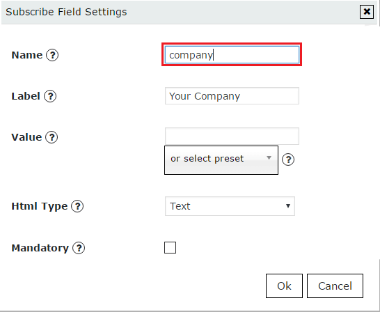 SendGrid insert field name