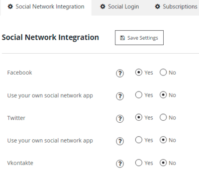 Social Network Integration - Ultimate WordPress Plugins by Supsystic