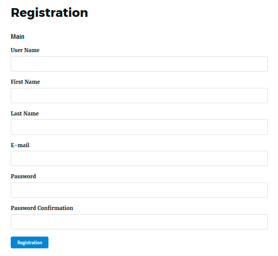 Membership Registration Page