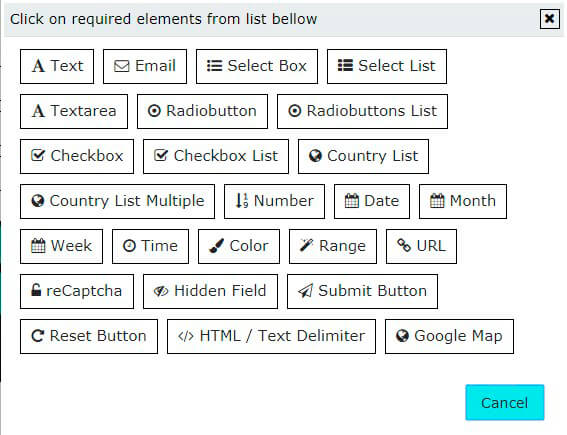 Newsletter Form Whole Fields