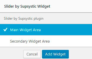 Slider plugin Widget