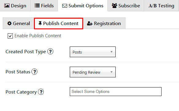 publish content