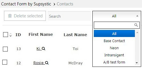 Contacts Search Field
