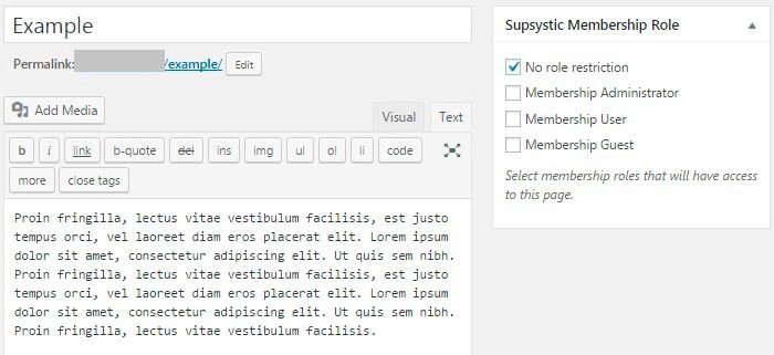 Membership-plugin-Restrict-content