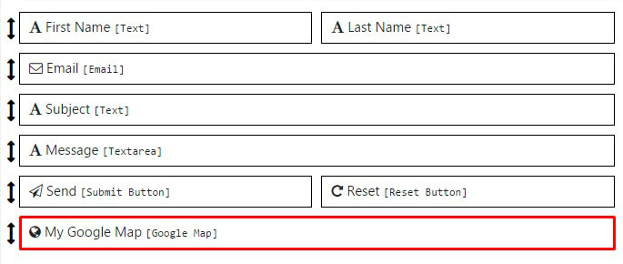 Contact Form adding map field