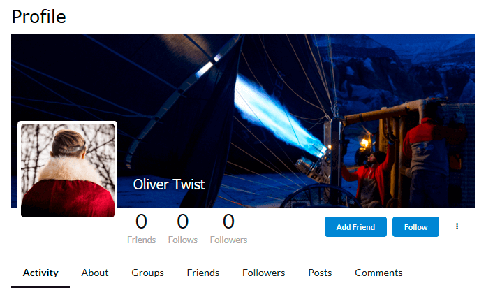 Example Of First Membership Profile