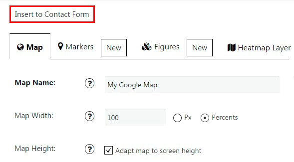 Google Maps integration with Contact Form