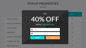 Get Discount Popup